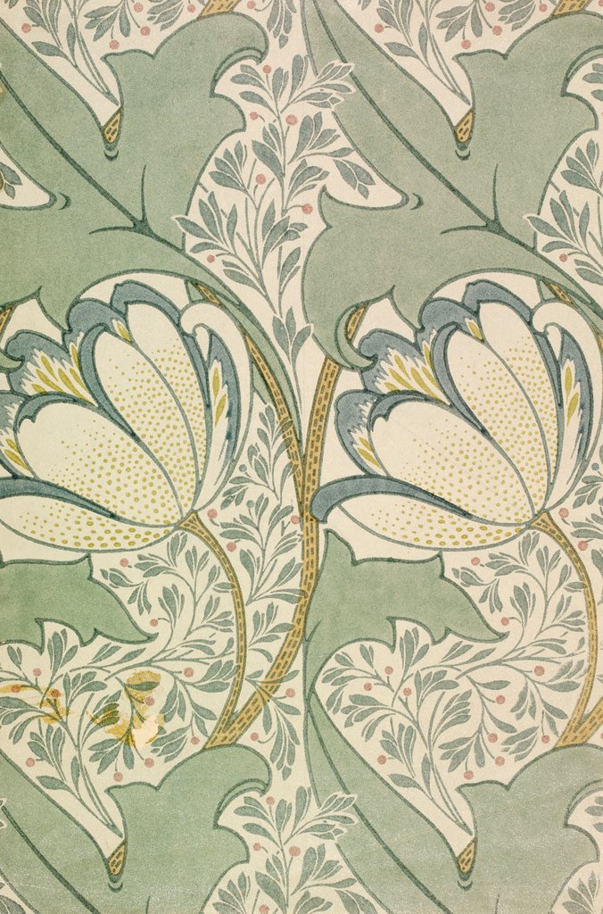 Detail of Portion of The Aylmer wallpaper by Charles Francis Annesley Voysey