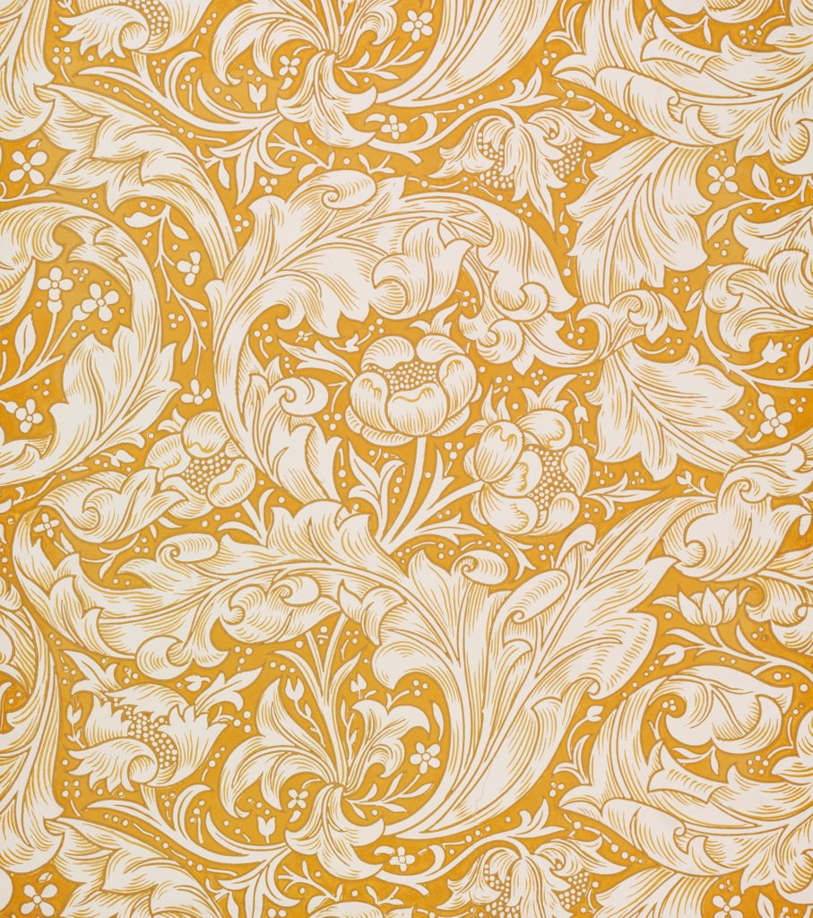 Detail of Bachelor's Button wallpaper by William Morris