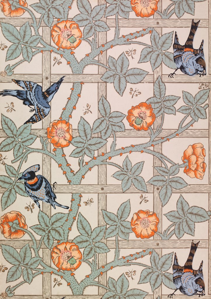 Detail of Wallpaper by William Morris
