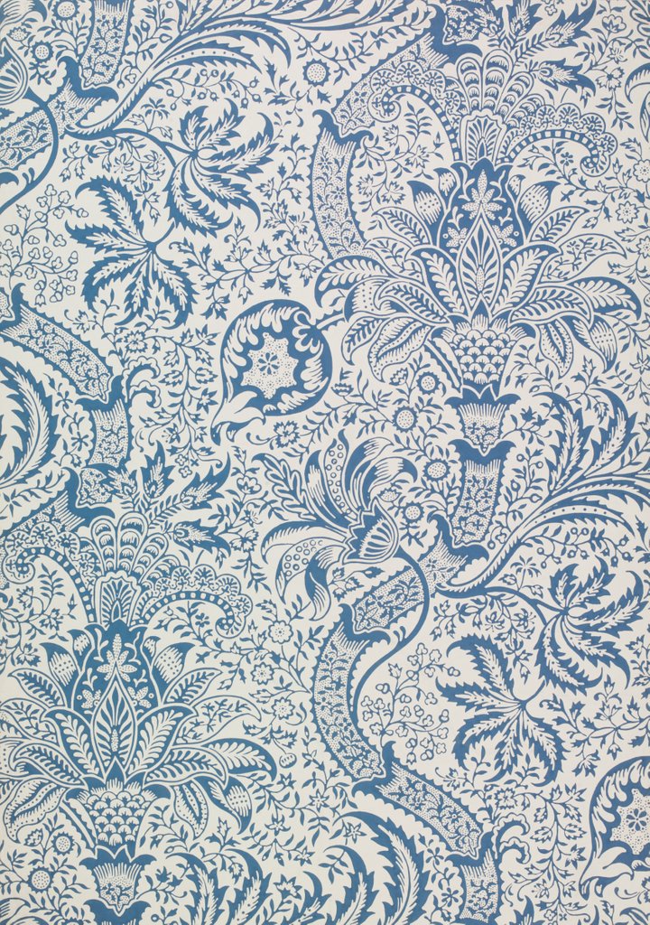 Detail of Indian wallpaper by William Morris