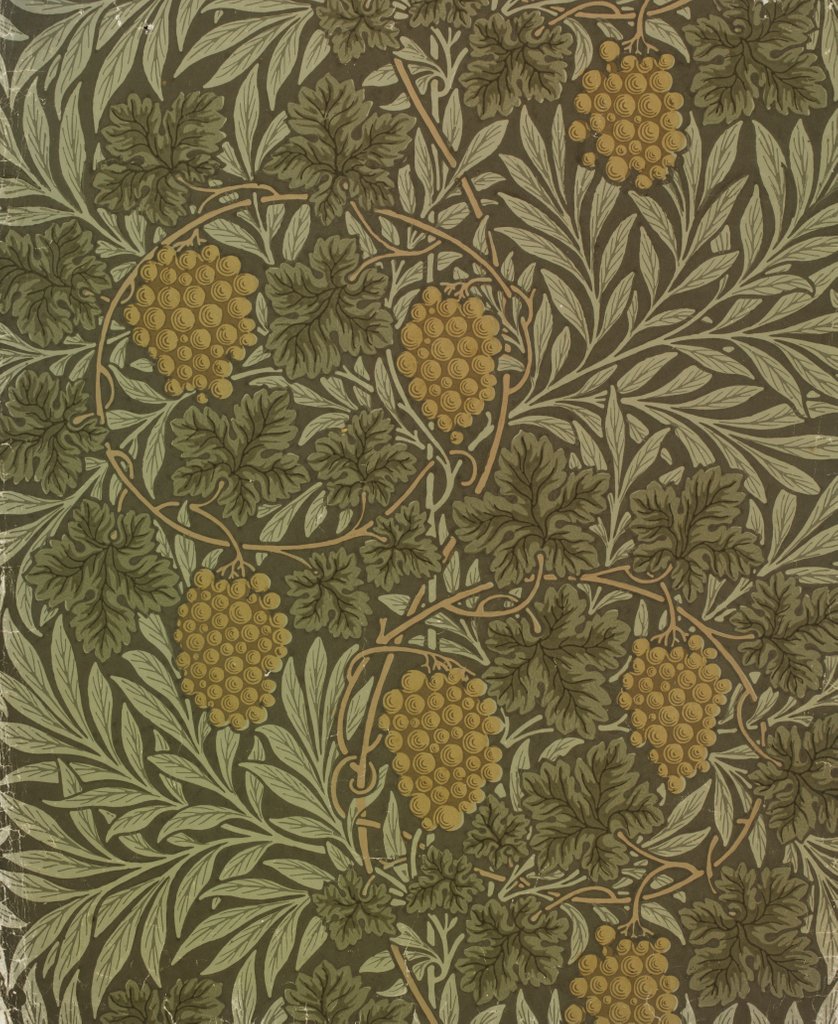 Detail of Vine wallpaper by William Morris