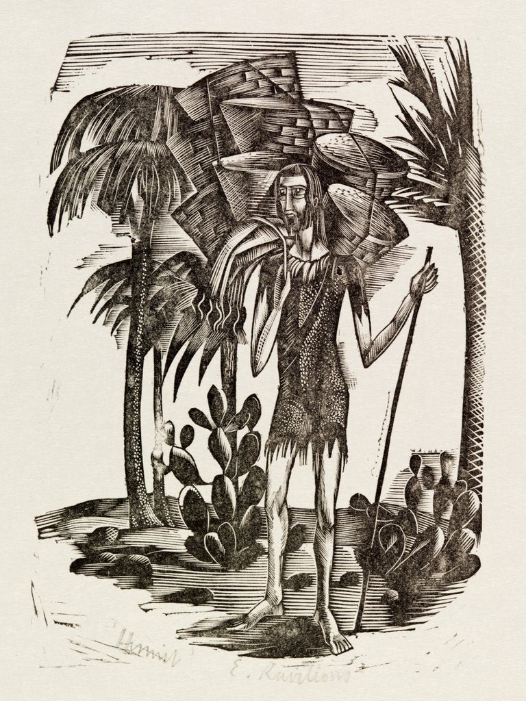 Detail of Hermit by Eric Ravilious