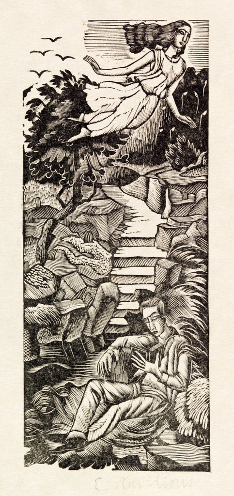 Illustration from Almanack 1929 posters & prints by Eric Ravilious