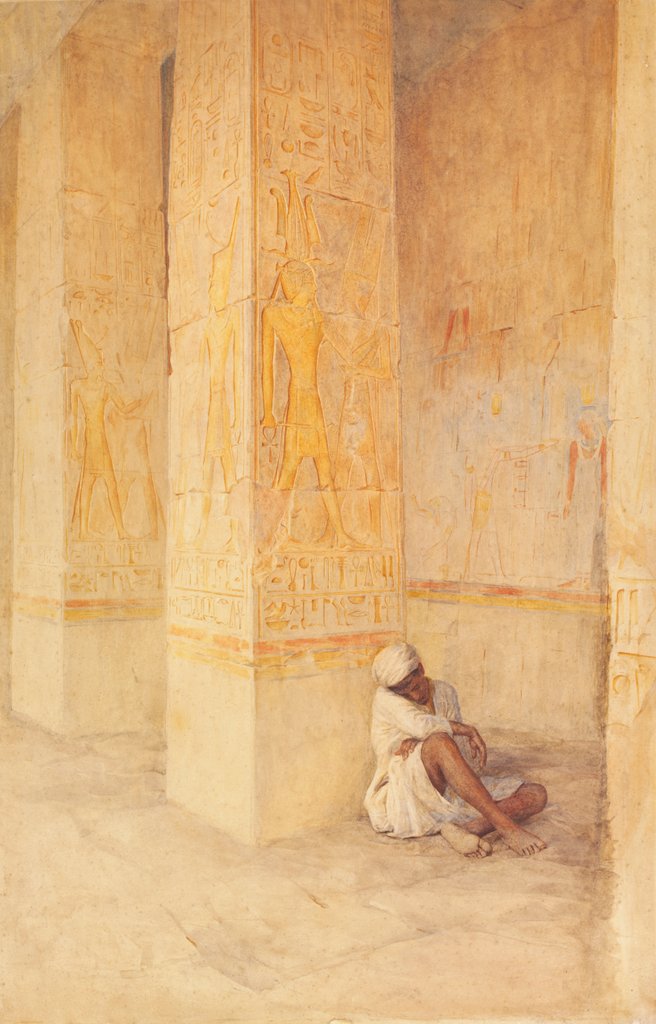 Detail of The Temple of Hatshepsoo at Thebes by Walter Frederick Roofe Tyndale