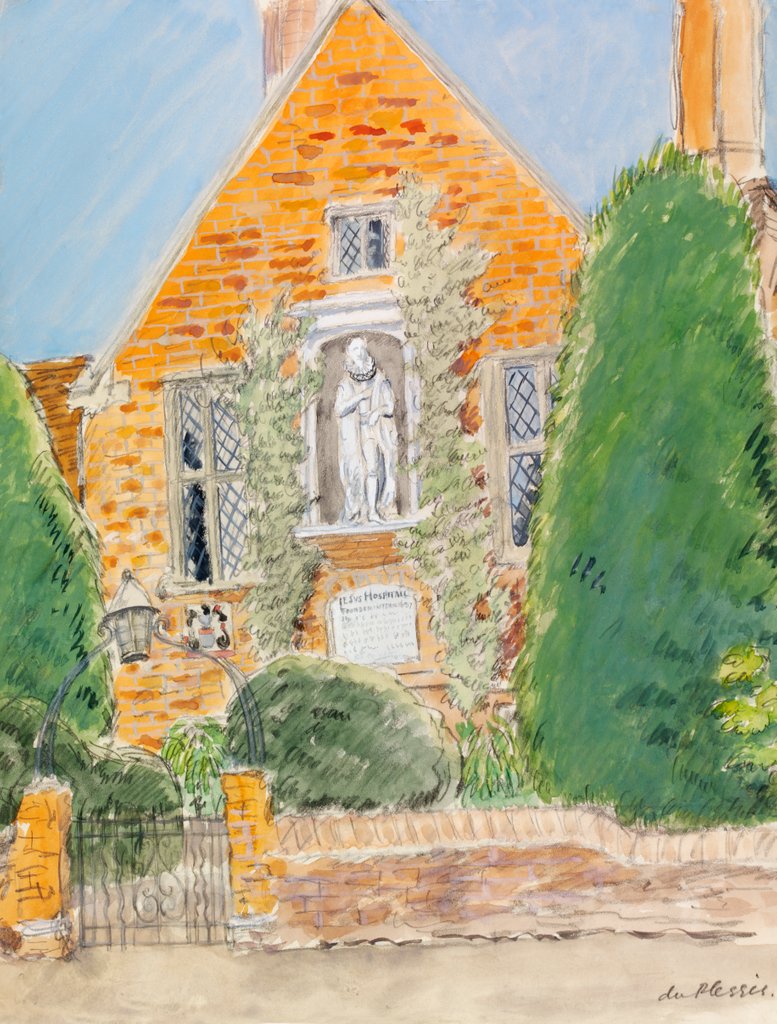Detail of Jesus Hospital, Bray by H. E. Du Plessis