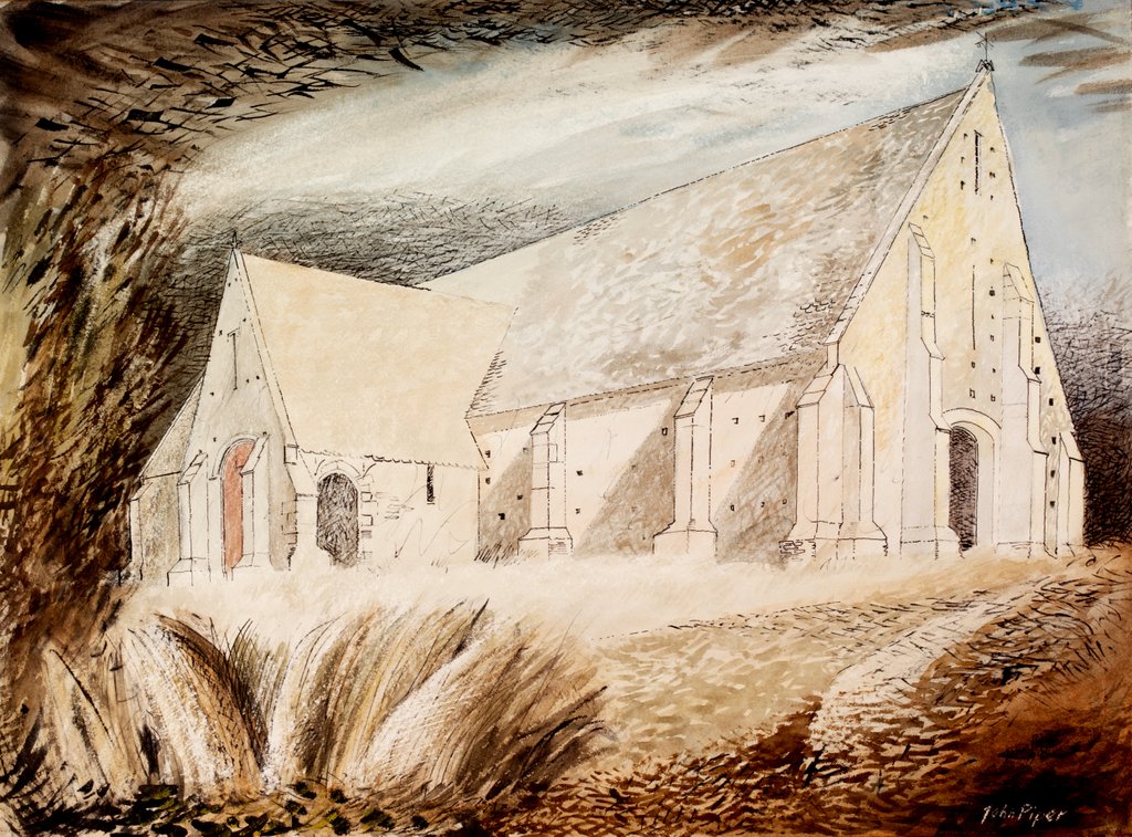 Detail of Tithe Barn, Great Coxwell by John Piper