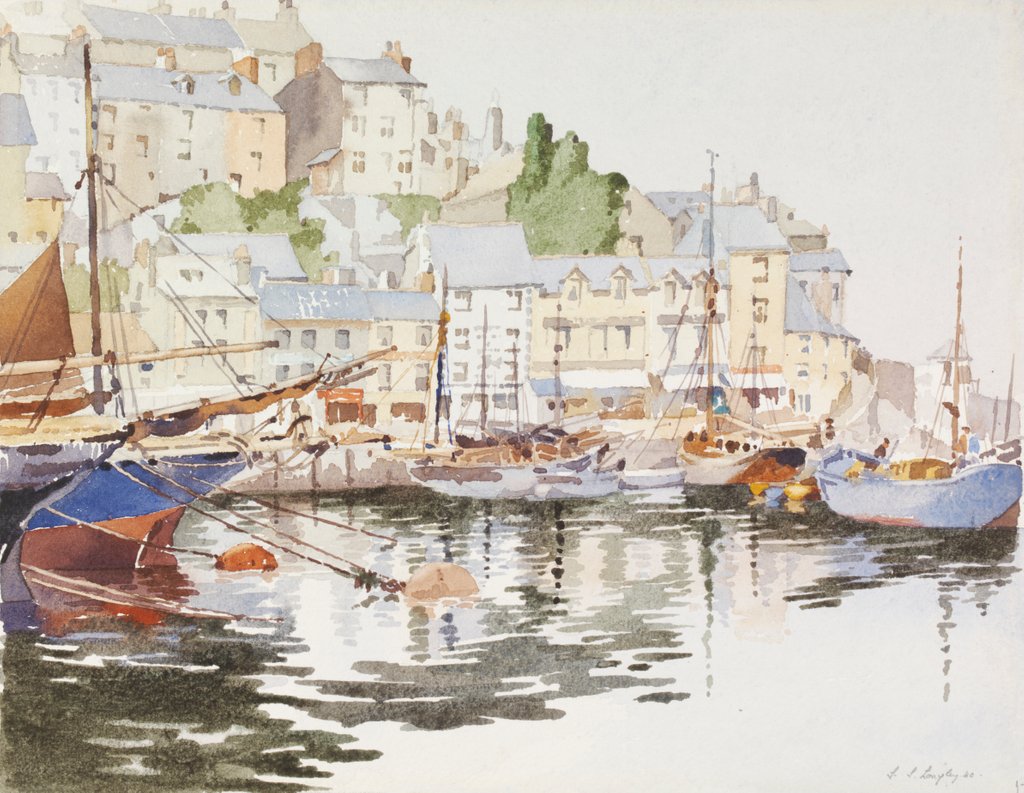 Detail of Brixham Harbour by Stanislaus Soutten Longley