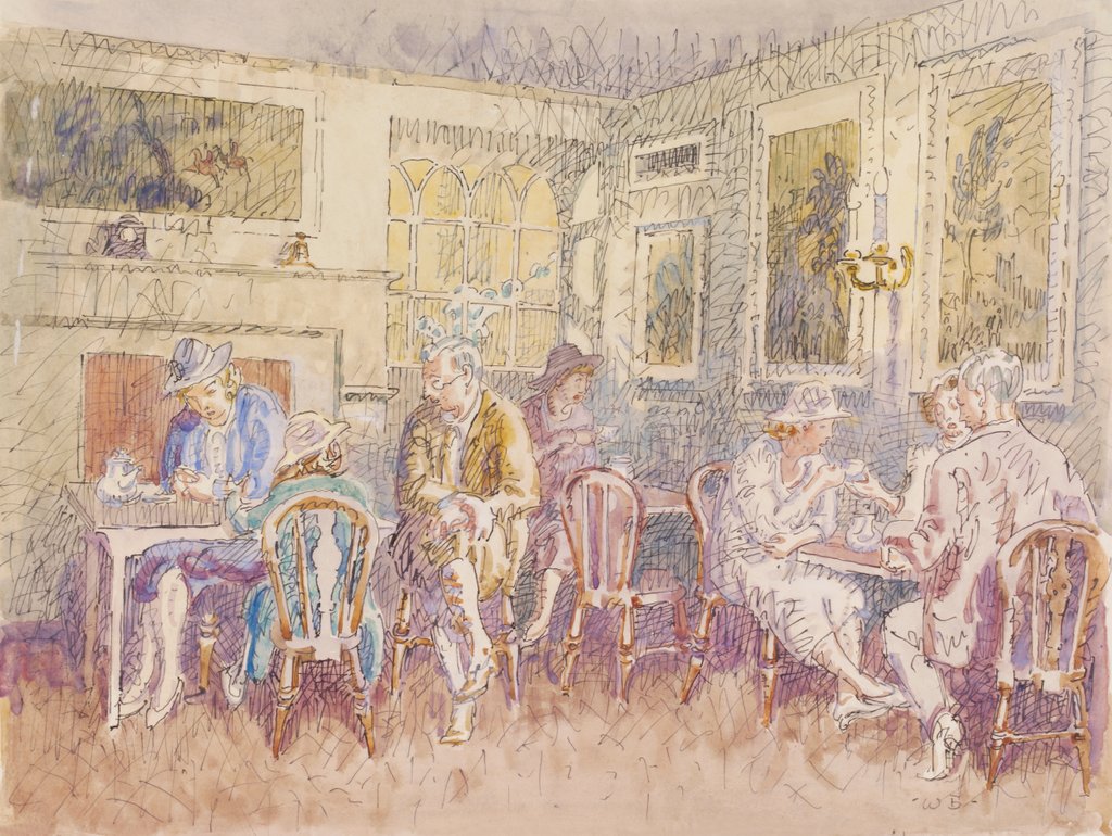 Detail of Tea-shop in the High Street, Colchester by Walter Bayes