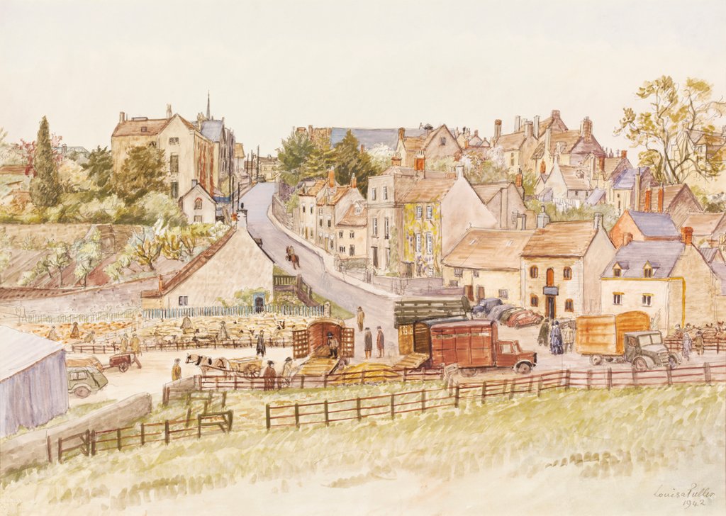 Detail of The Market, Tetbury by Louisa Puller