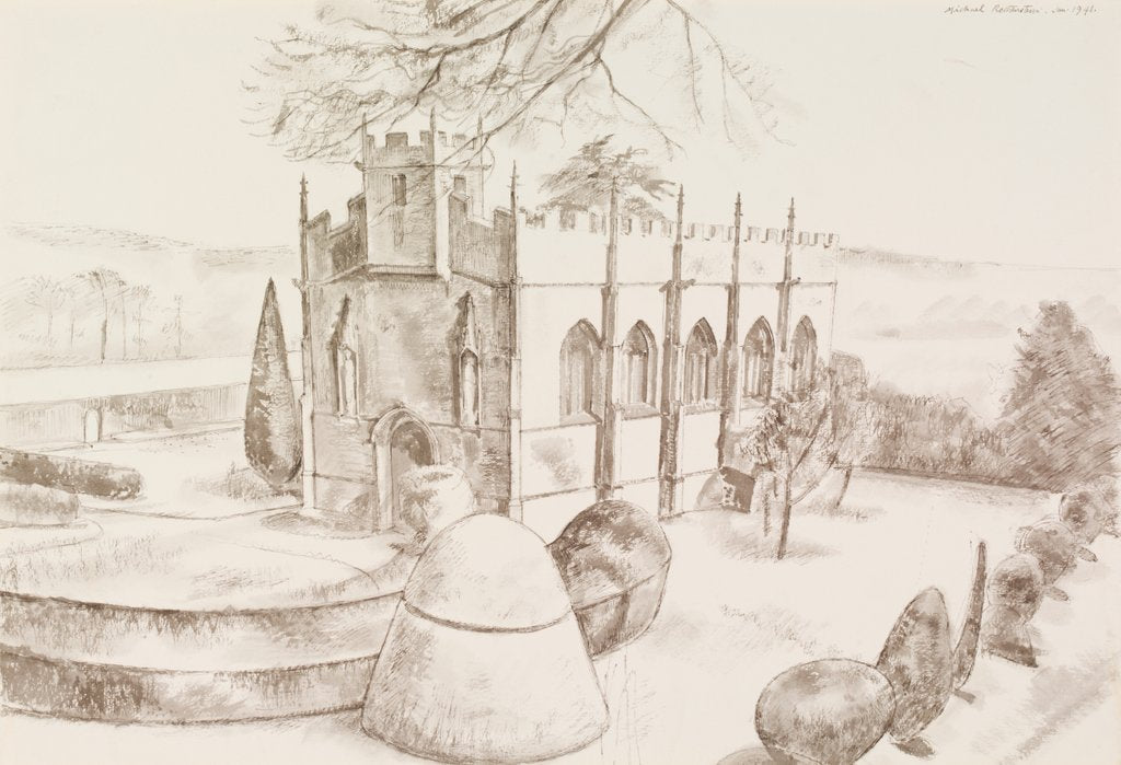 Detail of Royal Chapel, Sudeley, Winchcombe by Michael Rothenstein