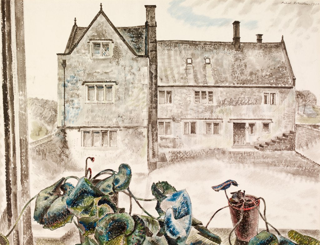 Detail of Lower Tocknells, Nr Painswick by Michael Rothenstein