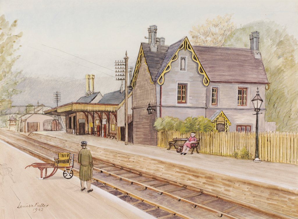 Detail of L.M.S. Station, Stonehouse by Louisa Puller