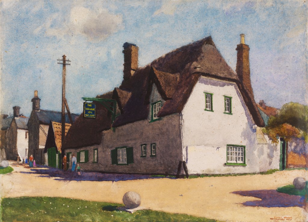 Detail of The Anchor Inn, Hemingford Grey by Edward Walker