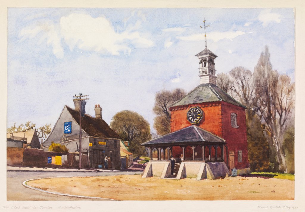 Detail of The Clock Tower, Fen Stanton by Edward Walker