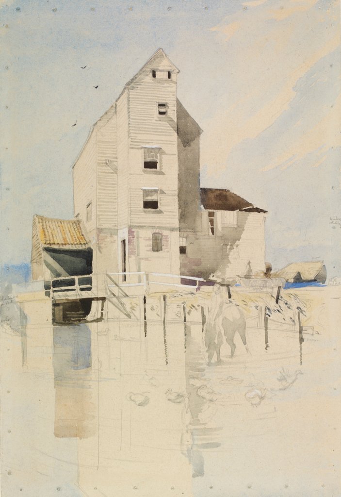 Detail of Dutch Mill at Littlebourne by Aubrey W. Waterfield