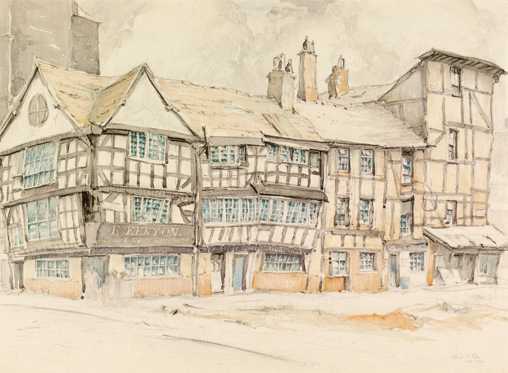 Detail of The Old Shambles, Manchester, Lancashire by Albert Pile