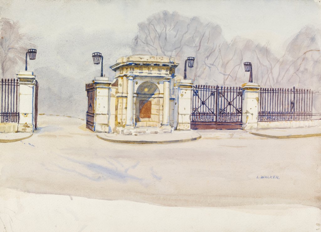 Detail of Entrance to Foundling Hospital by Leonard Walker