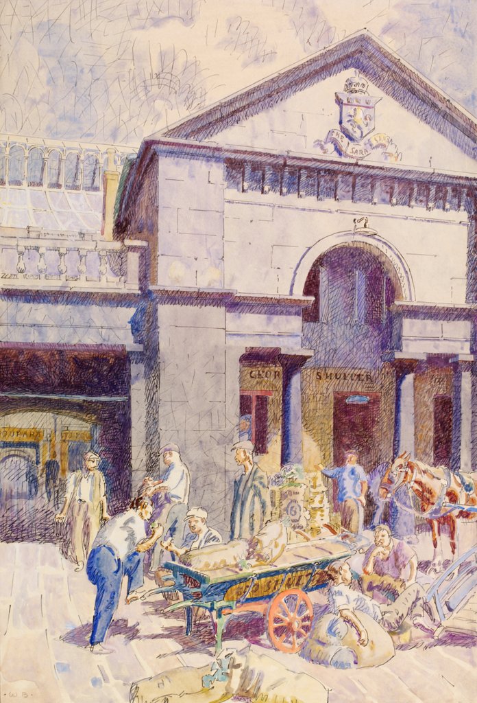 Detail of Covent Garden Market, London by Walter Bayes