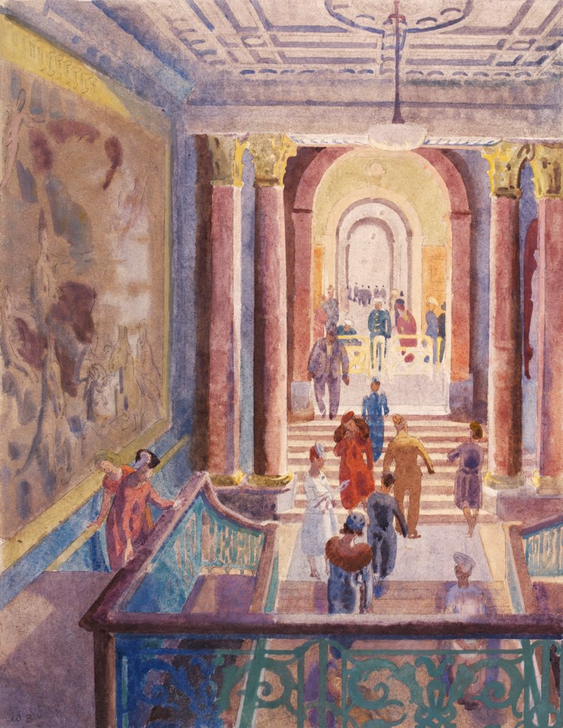Detail of Staircase, Burlington House by Walter Bayes