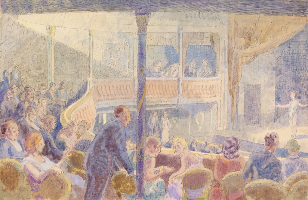 Detail of Interior of the Criterion Theatre by Walter Bayes