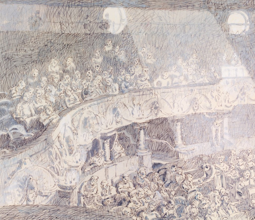 Detail of Interior of the London Hippodrome, The Royal Circle from the Stage Box by Walter Bayes