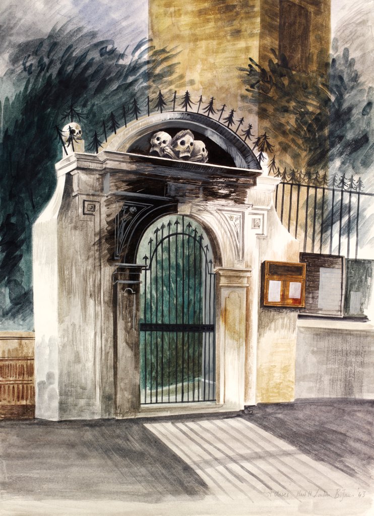 Detail of Gateway to St. Olave's Hart Street, E.C.2. by Barbara Jones