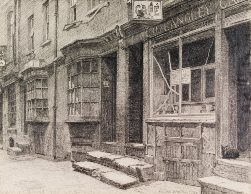 Detail of Langley Court, Covent Garden by Edward Walker