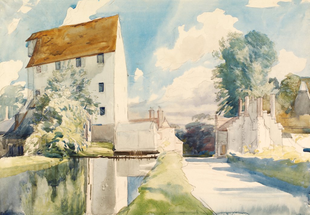 Detail of Wickambreux Mill by Aubrey W. Waterfield