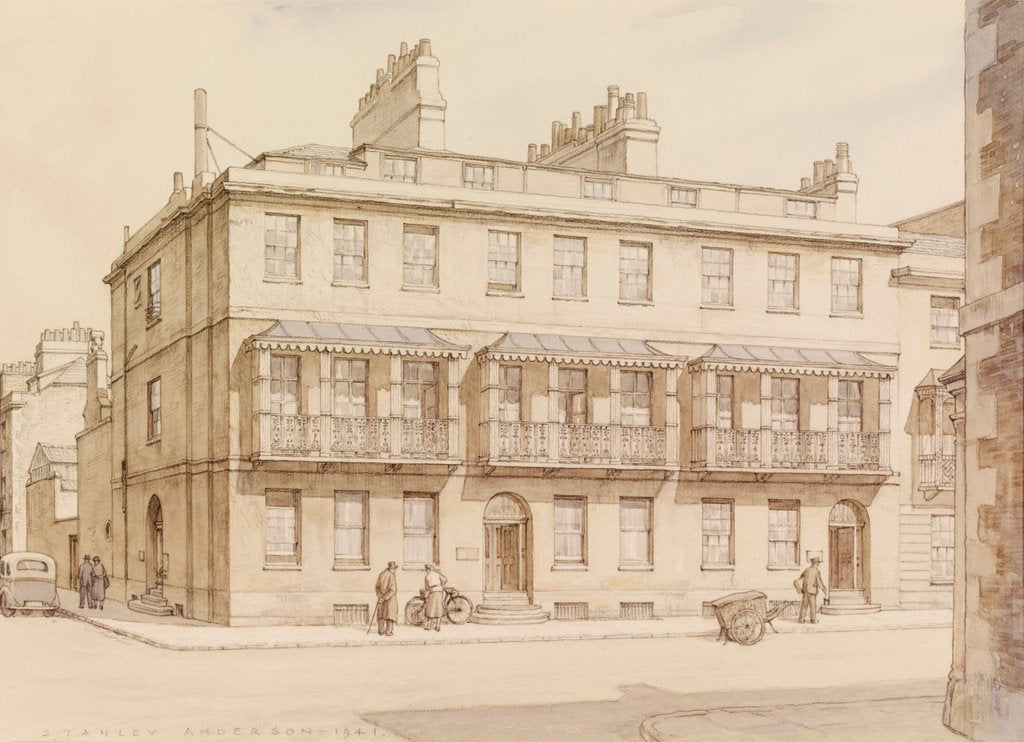 Detail of 35, Beaumont Street, Oxford by Stanley Anderson