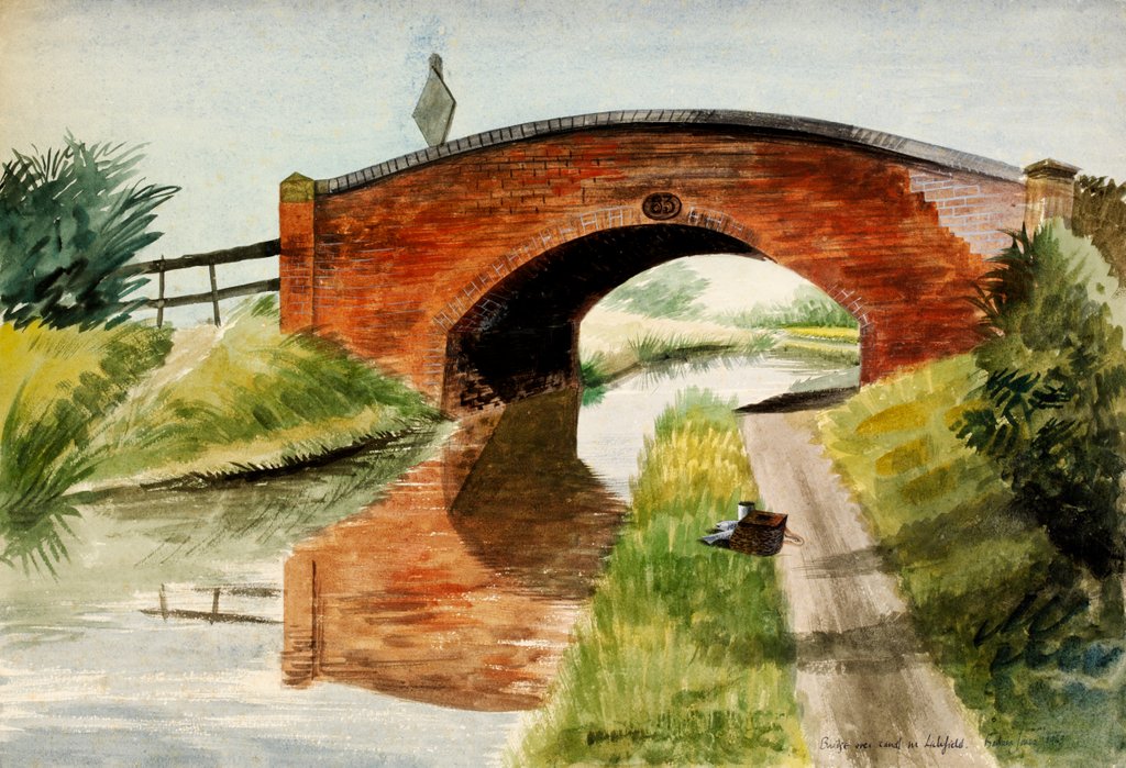 Detail of Bridge over Canal, near Litchfield by Barbara Jones