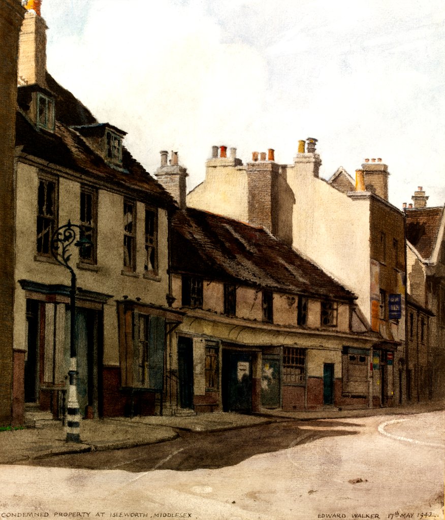 Detail of Condemned Property at Isleworth by Edward Walker