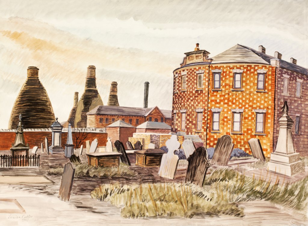 Detail of Bethesda Methodist Chapel and Churchyard, Hanley, Staffordshire by Louisa Puller