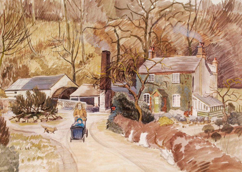 Detail of Coppice Mill, Stone by Louisa Puller
