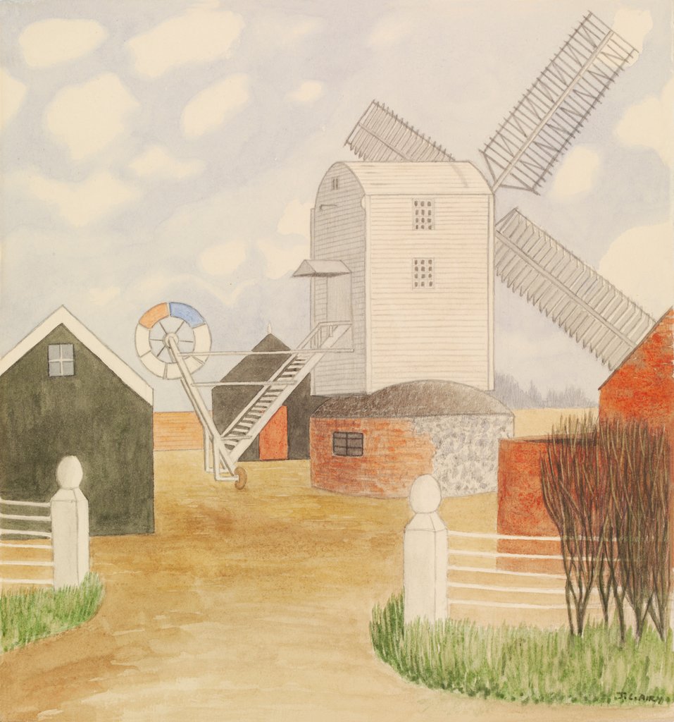 Detail of The Mill at Parham by Jack L. Airy