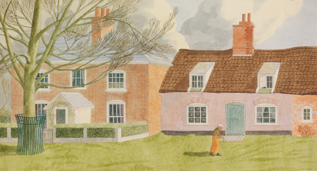 Detail of A House and Cottage near the Quay at Orford by Jack L. Airy