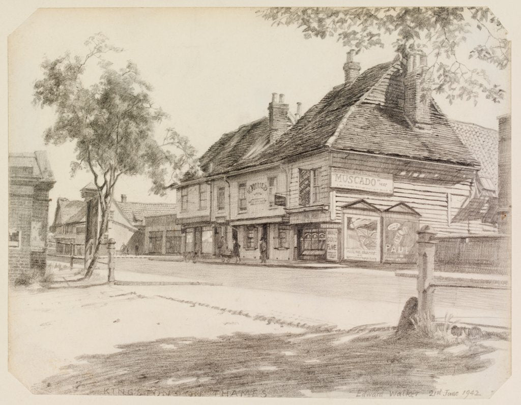 Detail of Wooden Houses, Kingston-on-Thames by Edward Walker