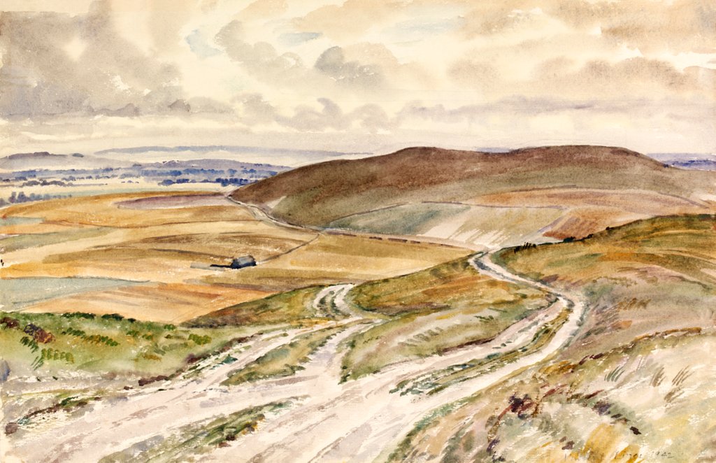 Detail of View from the Wansdyke in Stanton, St. Bernard by Vincent Henry Lines