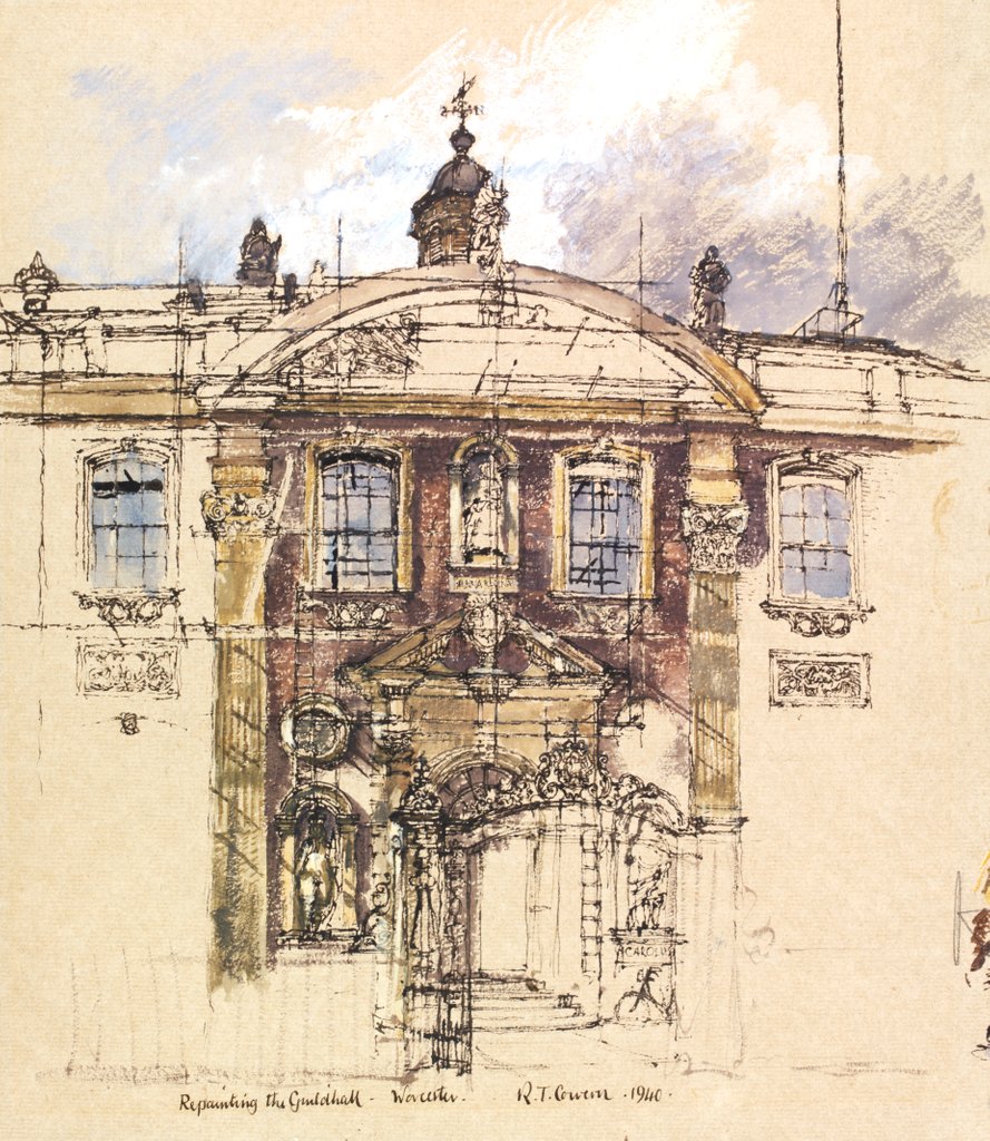 Detail of The Guildhall by Raymond Teague Cowern