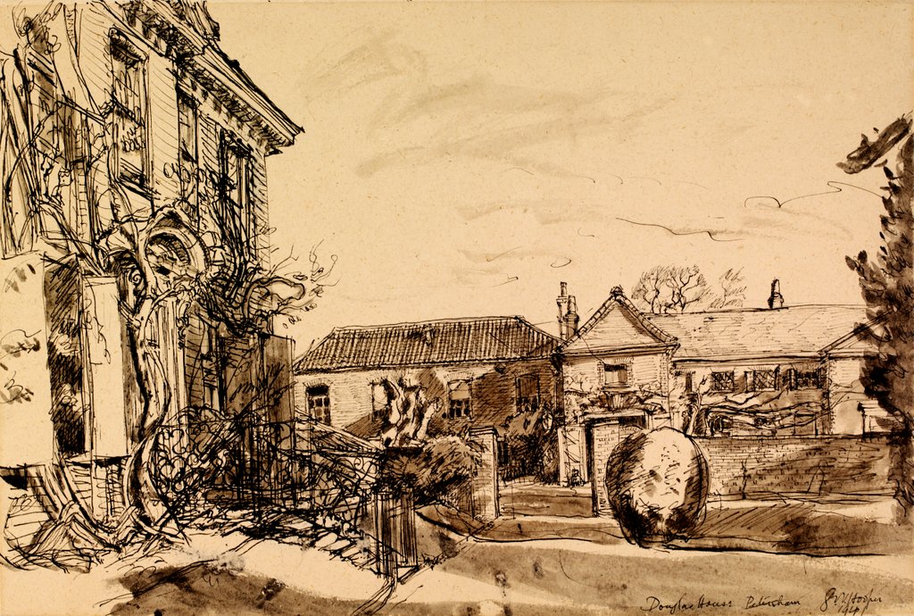 Detail of Douglas House Stables, Petersham by George W. Hooper