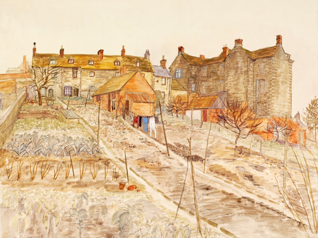 Detail of King Athelstan's Palace, and Stables (Now Cottages), Malmesbury by Louisa Puller
