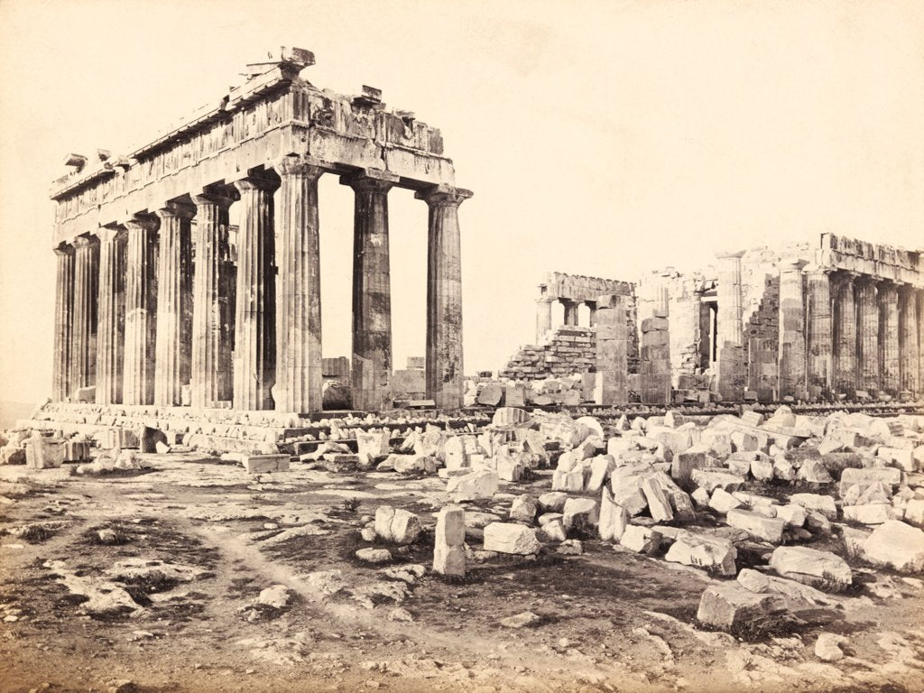 Detail of Athens, Parthenon by Francis Frith & Co.