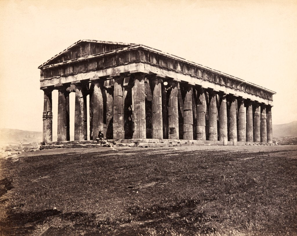 Detail of Temple of Theseus, Athens by Francis Frith & Co.