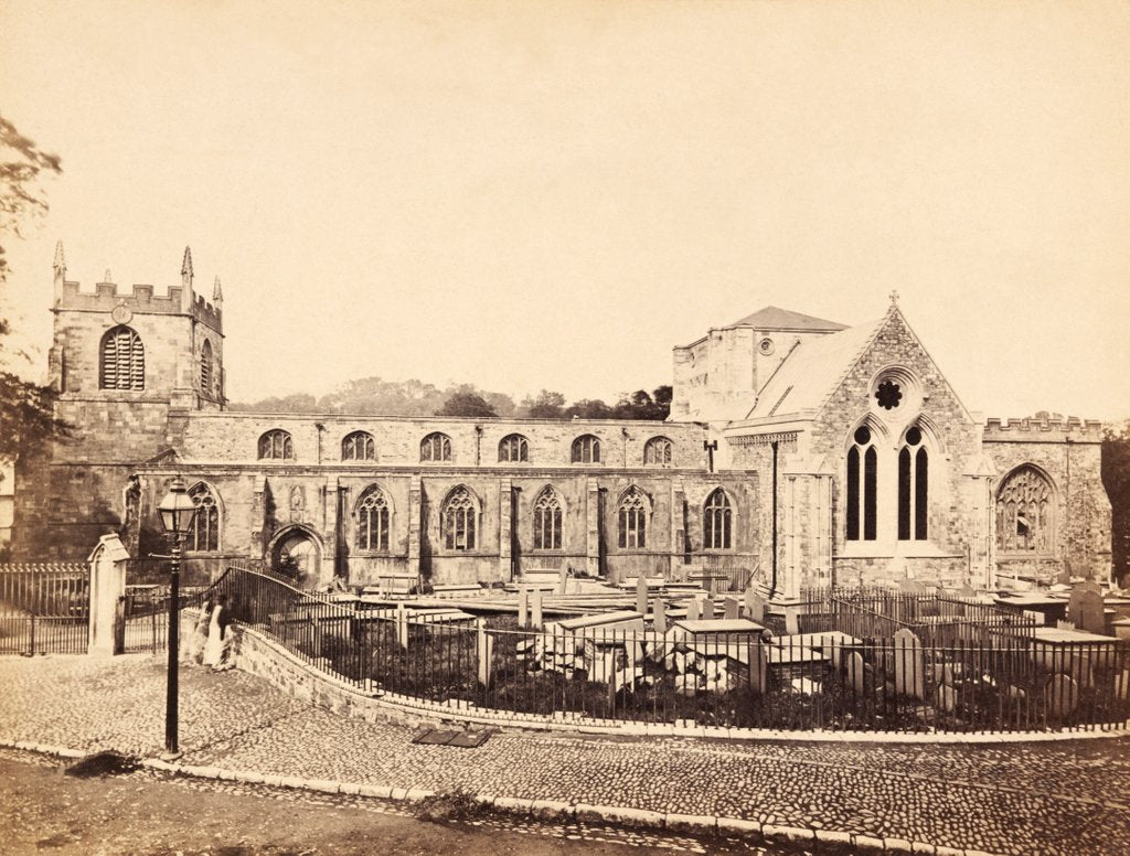 Detail of Bangor Cathedral by Francis Frith & Co.