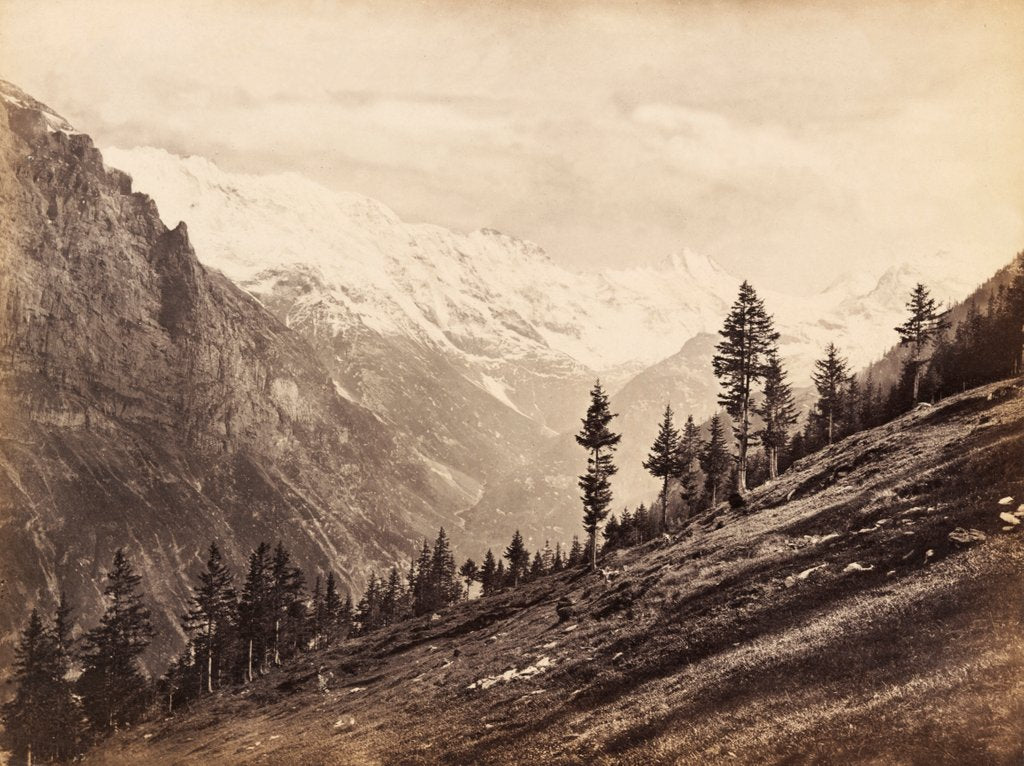 Detail of Bernese Alps by Francis Frith & Co.