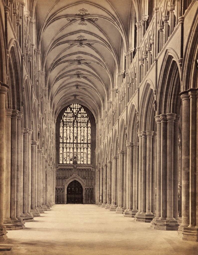 Detail of Nave West Beverley by Francis Frith & Co.