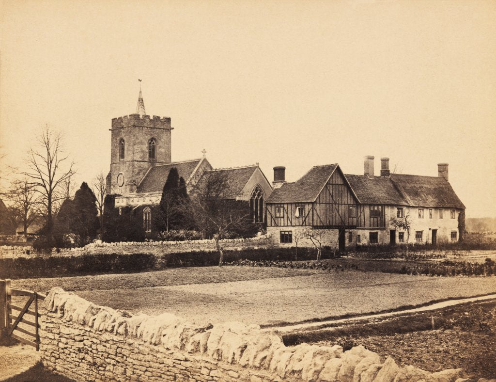 Detail of Biddenham Church by Francis Frith & Co.