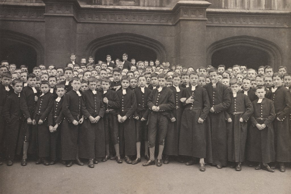 Detail of Boys of Christ's Hospital by Benjamin Stone