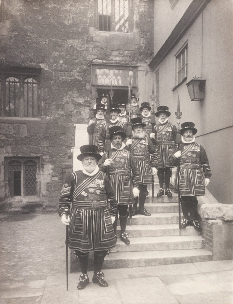 Detail of Yeomen of the Guard at the Royal Maundy Ceremony by Benjamin Stone