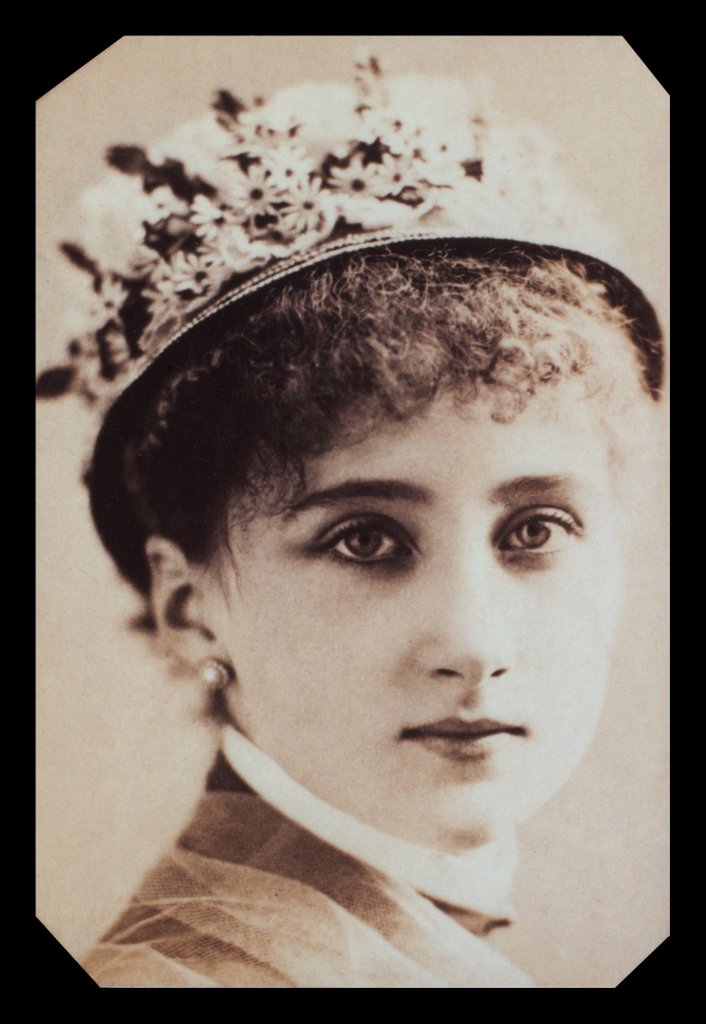 Detail of Maude Branscombe wearing a hat by Unknown