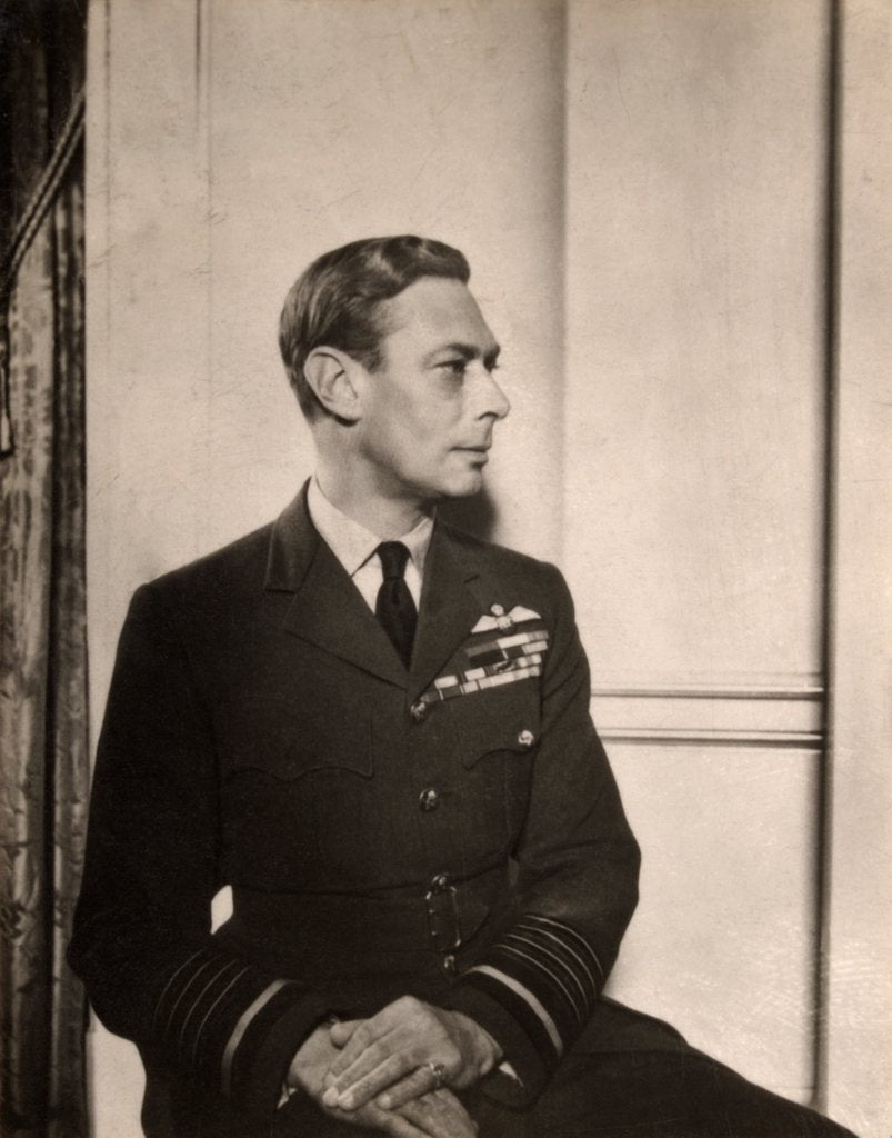 Detail of King George VI at Buckingham Palace by Cecil Beaton